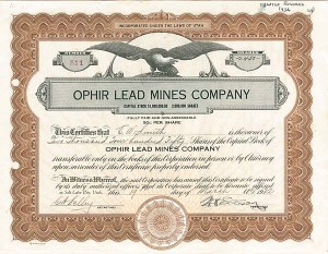 Ophir Lead Mines Co.